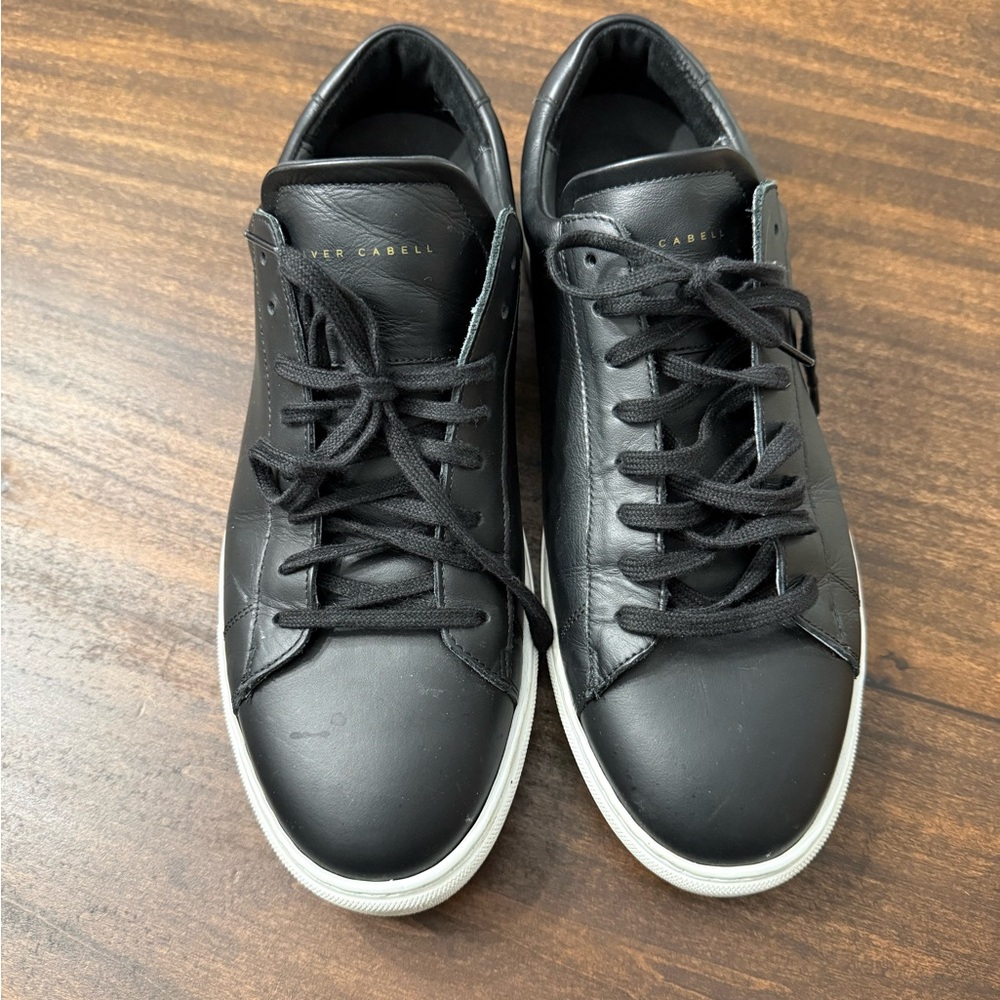 Oliver Cabell Low 1 Black Leather Sneakers